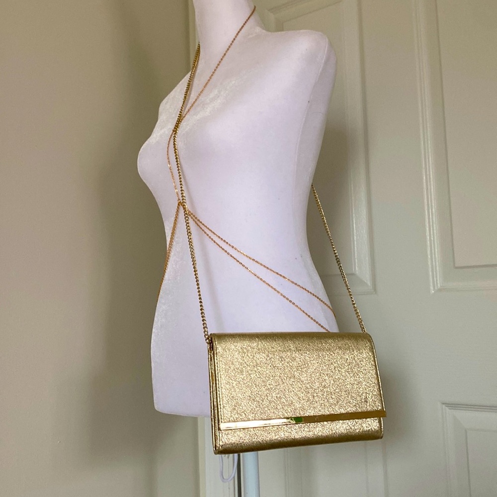 Nordstrom Gold Crossbody Chain Clutch